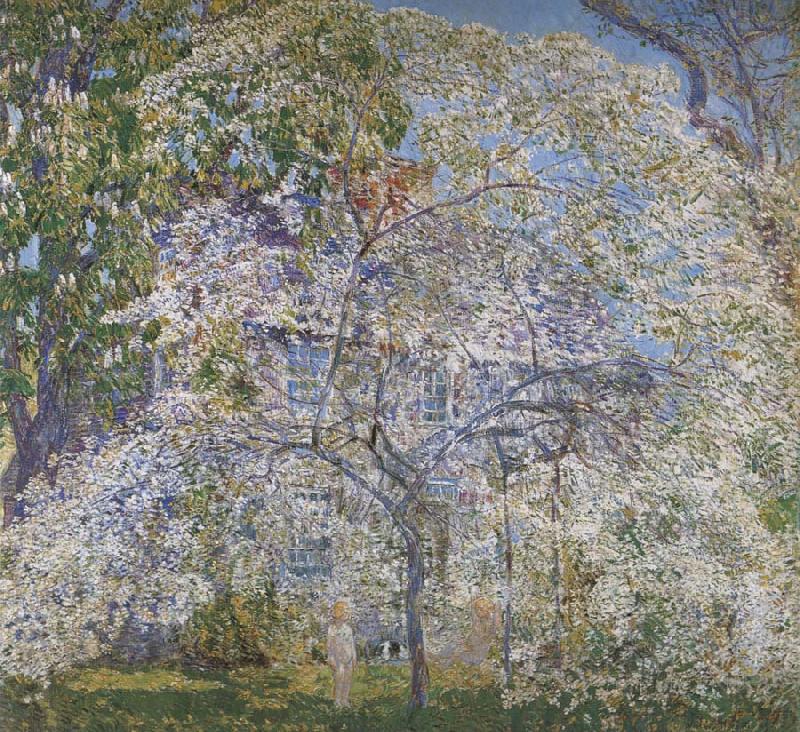 Childe Hassam Spring,The Dogwood Tree china oil painting image